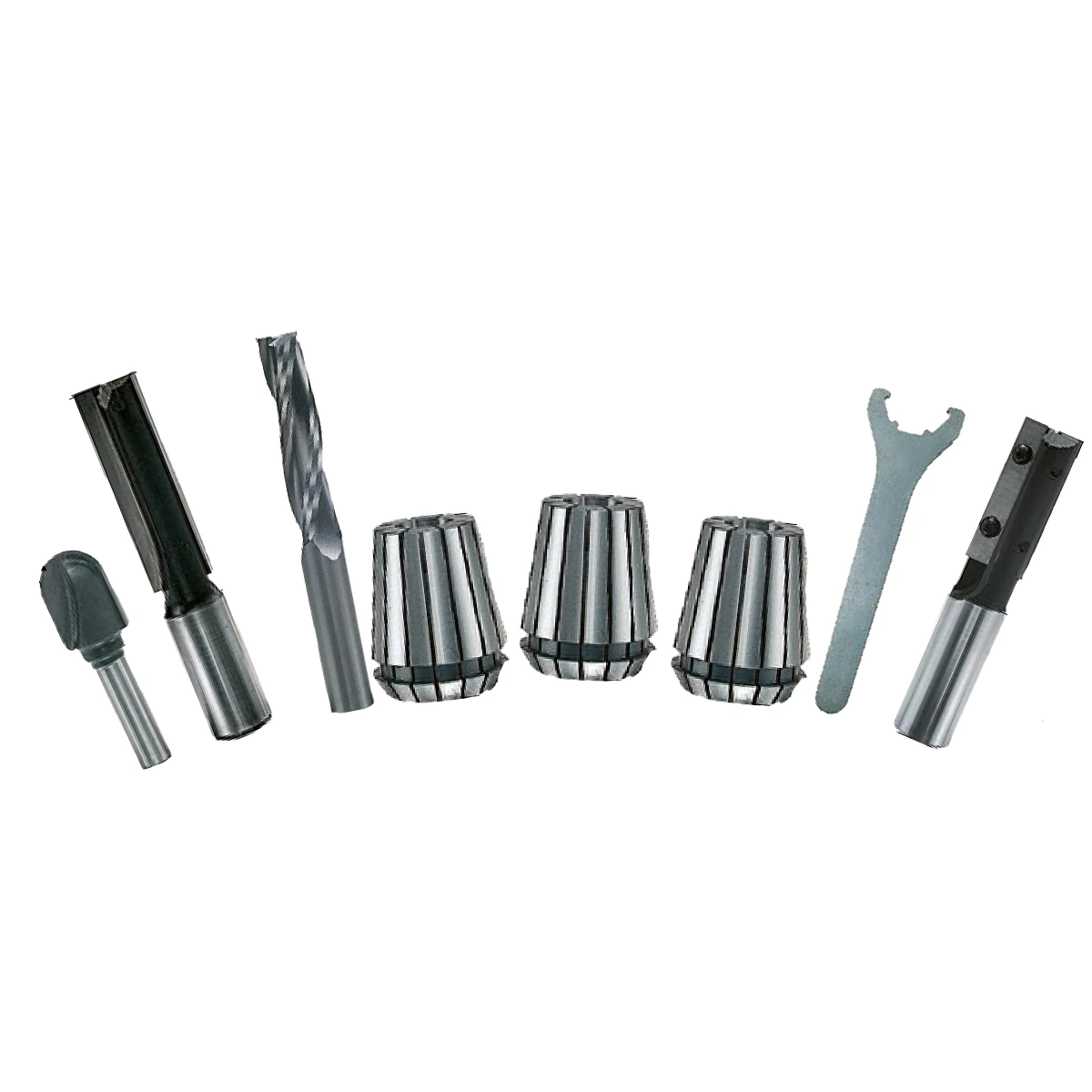 Kit frese CNC legno Pack Legno Expert con accessori inclusi